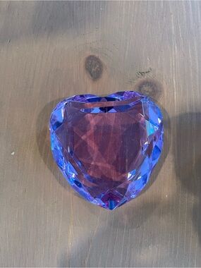 Crystal paper holder purple heavy